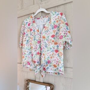 Colorful Floral Women's Blouse